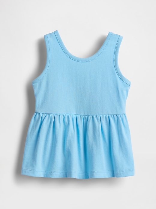 top peplo con fiocco sulla schiena per neonati e bambini