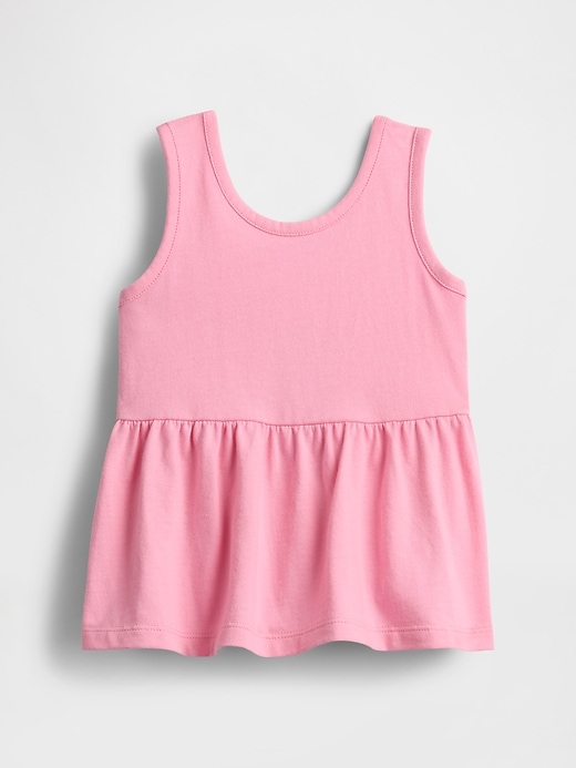 top peplo con fiocco sulla schiena per neonati e bambini
