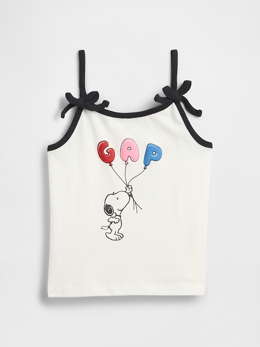canotta con fiocco e logo snoopy per neonati e bambini