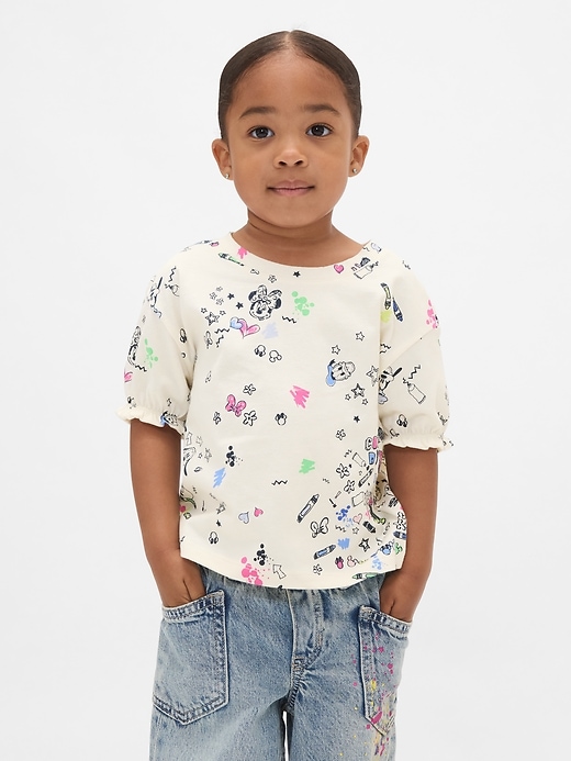 maglietta con maniche a balze per neonati e bambini piccoli gap × disney