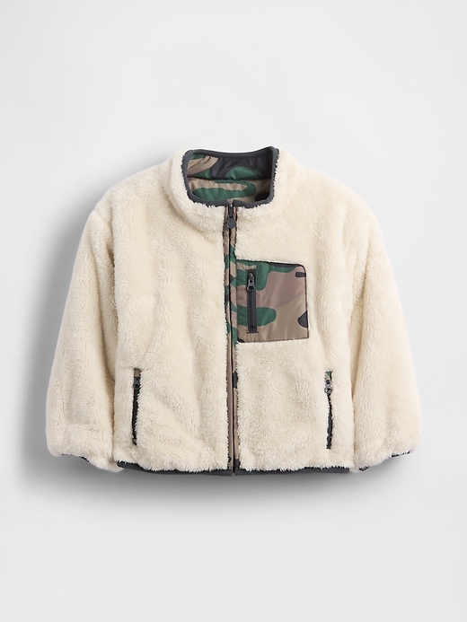 giacca reversibile leggera in sherpa per neonati e bambini piccoli