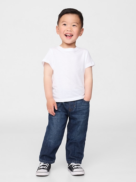 jeans larghi da infilare per neonati e bambini piccoli