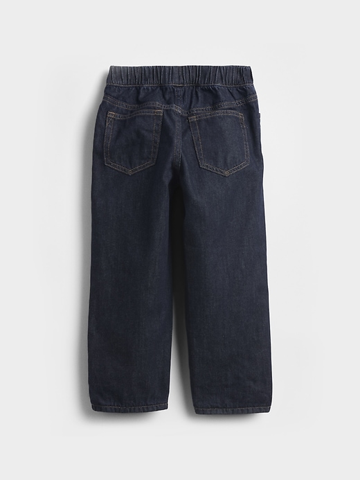 jeans larghi foderati in flanella per neonati e bambini piccoli