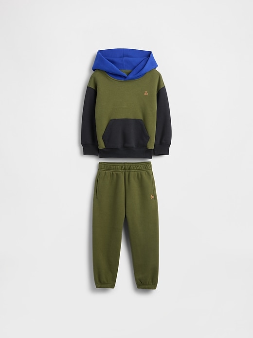 set con cappuccio color block vintagesoft per neonati e bambini
