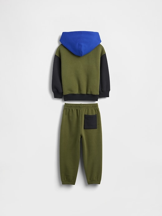 set con cappuccio color block vintagesoft per neonati e bambini