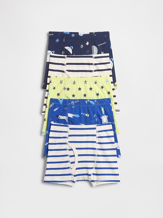 boxer in cotone elasticizzato biologico per bambini confezione da 5