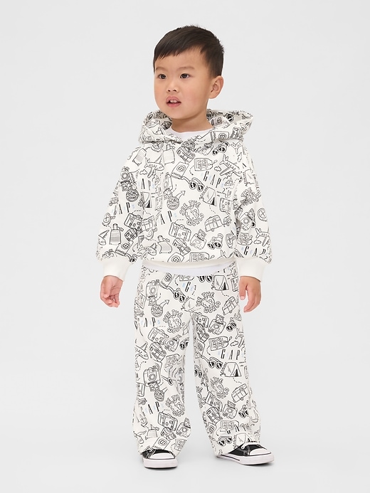 gap × bÉis pantaloni della tuta vintage morbidi a forma cilindrica per neonati e bambini