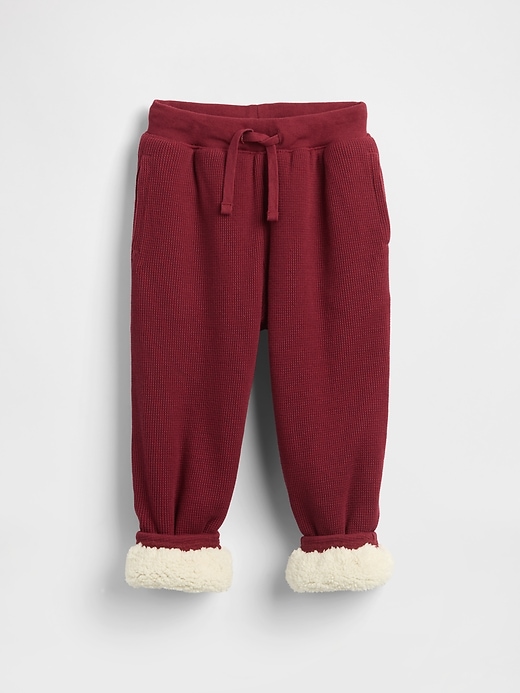 pantaloni da jogging termici con fodera in sherpa per neonati e bambini piccoli