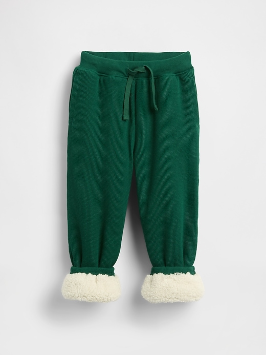 pantaloni da jogging termici con fodera in sherpa per neonati e bambini piccoli