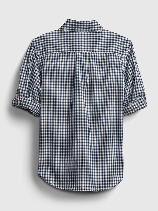 camicia in popeline per neonati e bambini piccoli