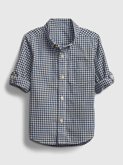 camicia in popeline per neonati e bambini piccoli