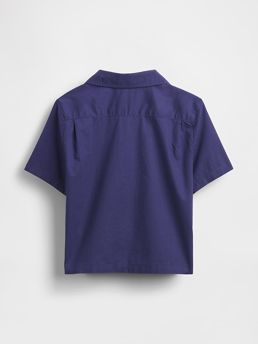 camicia cabana in cotone biologico per neonati e bambini