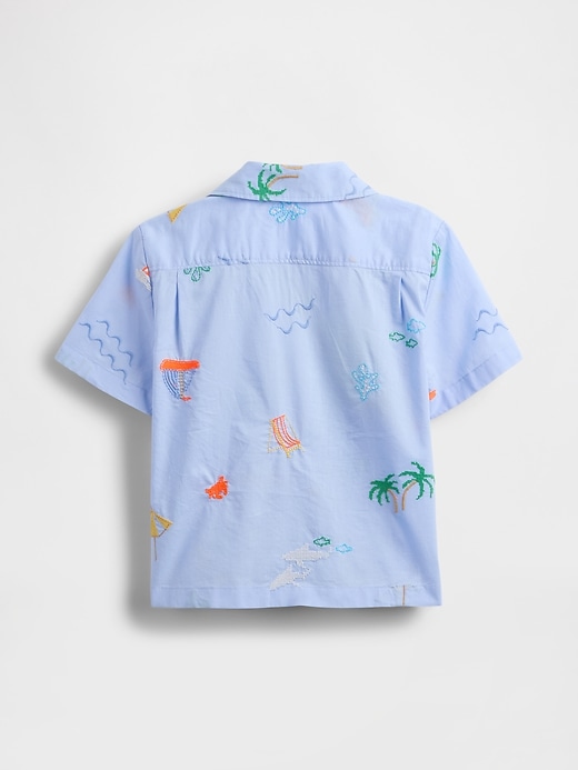 camicia cabana in cotone biologico per neonati e bambini