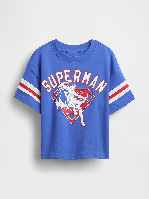 maglietta oversize con grafica dc superman per neonati e bambini