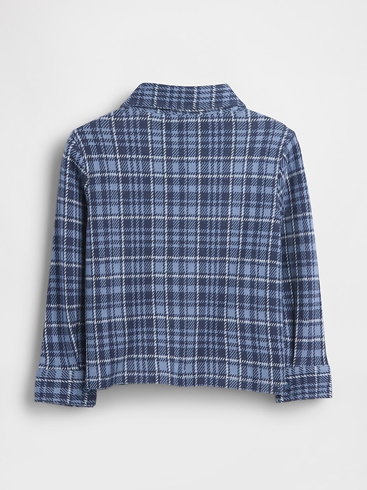 camicia a quadri in maglia per neonati e bambini piccoli