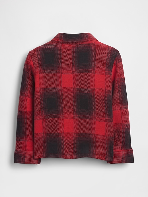 camicia a quadri in maglia per neonati e bambini piccoli