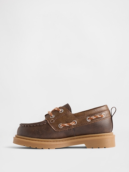 scarpe da barca in pelle vegana per bambini