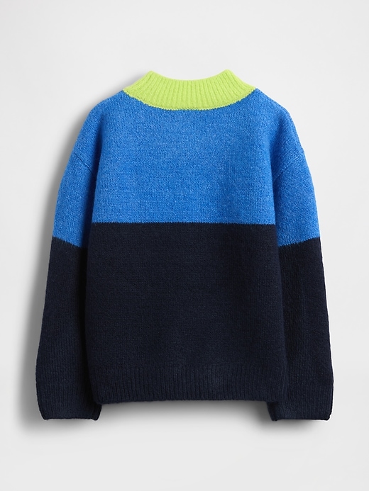 maglione color block per neonati e bambini