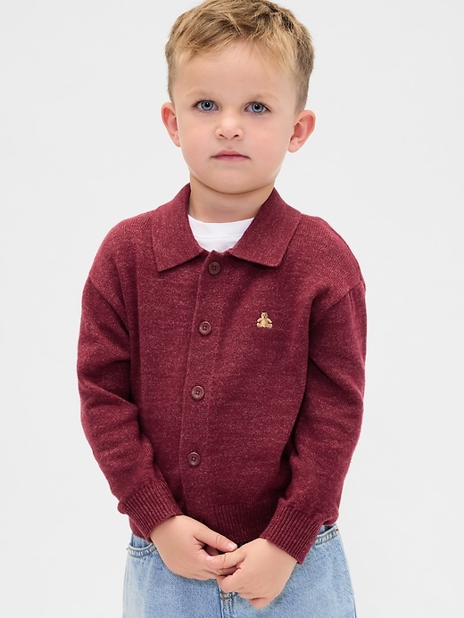 maglione con colletto e bottoni sul davanti per neonati e bambini piccoli