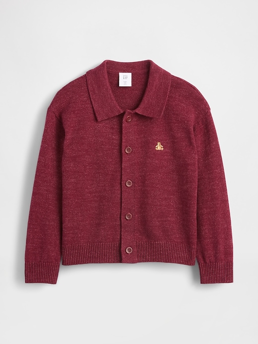 maglione con colletto e bottoni sul davanti per neonati e bambini piccoli