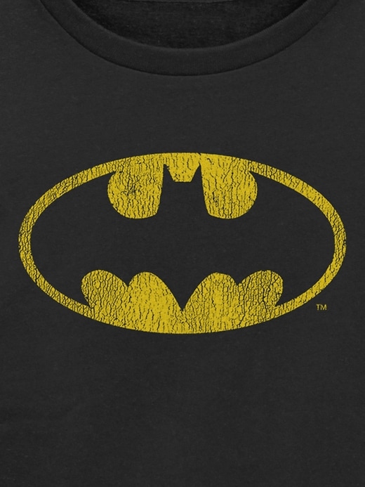 felpa girocollo con logo vintage di batman della dc comics per bambini