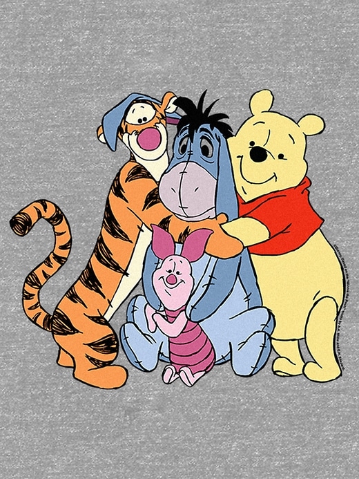 maglietta grafica winnie the pooh hugs per bambini