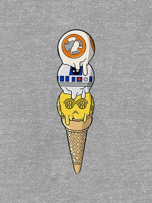 maglietta grafica star wars driod cone per bambini