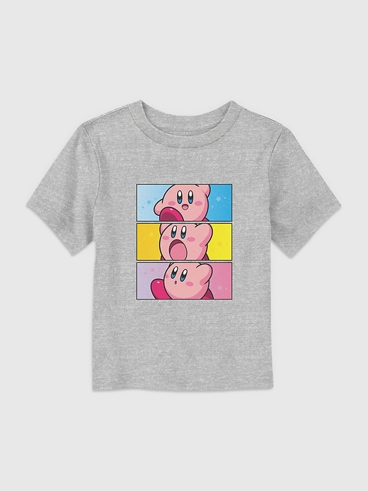 maglietta grafica nintendo kirby panels per bambini