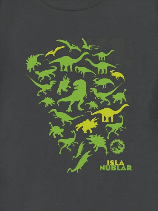 maglietta grafica jurassic world dino toss up per bambini