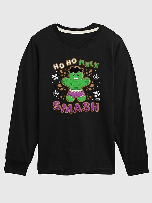 maglietta a maniche lunghe per bambini the hulk ho ho hulk smash