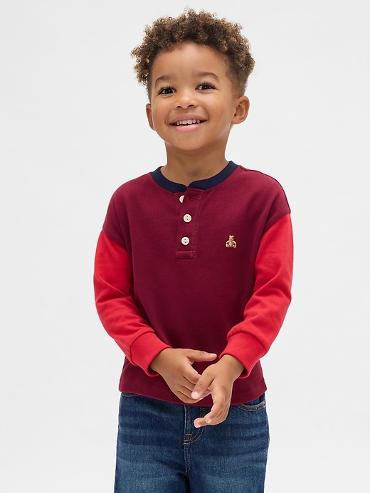 maglietta henley per neonati e bambini piccoli