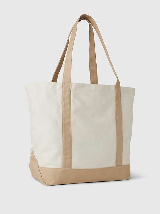 borsa tote con logo ad arco
