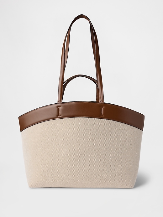 borsa tote in tela east-west