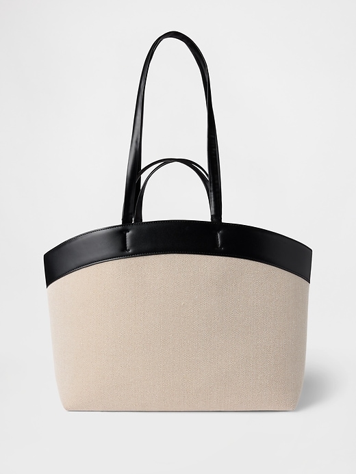 borsa tote in tela east-west