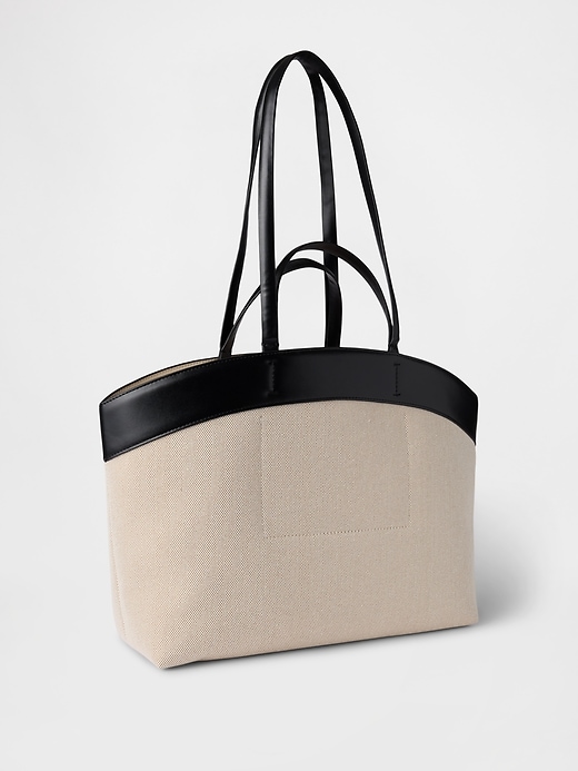 borsa tote in tela east-west