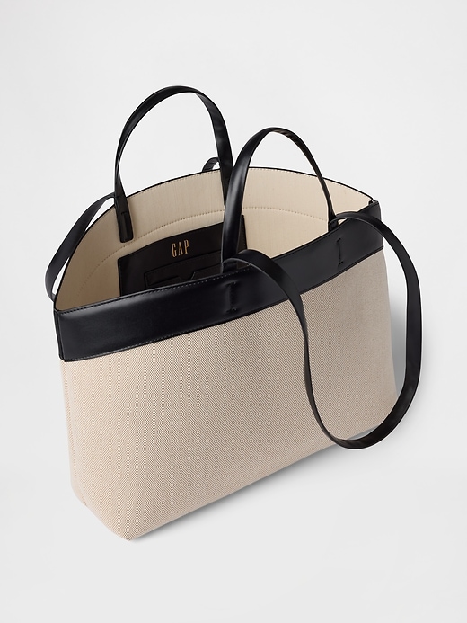 borsa tote in tela east-west