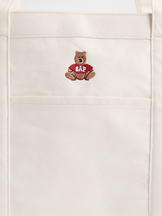 borsa tote in denim con logo brannan bear