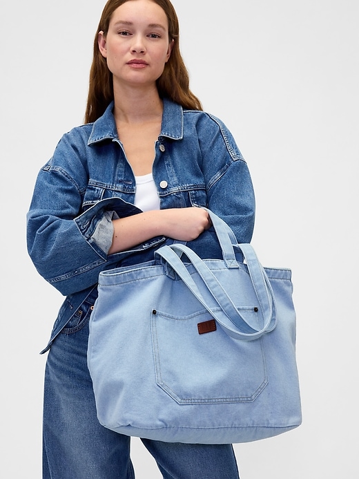 borsa tote in denim
