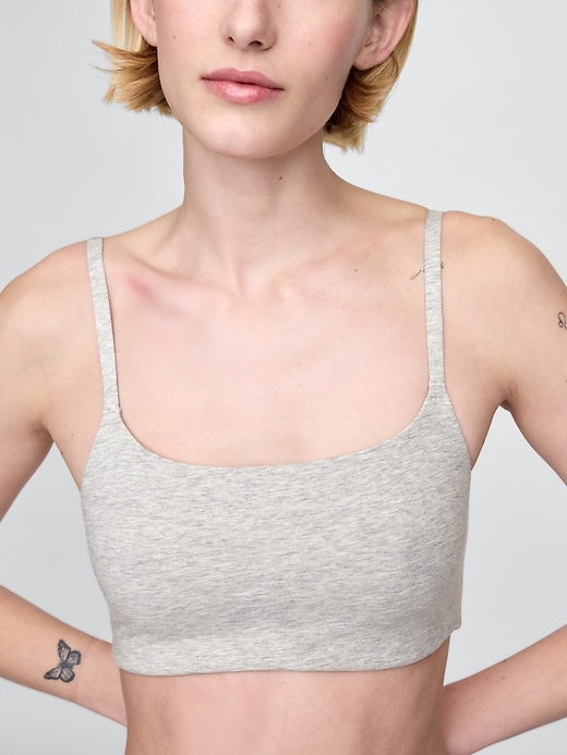 reggiseno bralette in cotone elasticizzato biologico