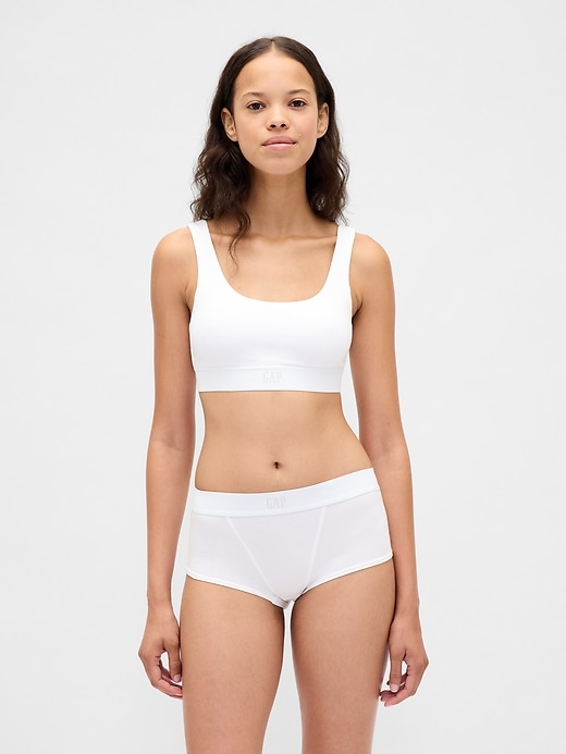reggiseno a triangolo con logo gap in cotone elasticizzato biologico