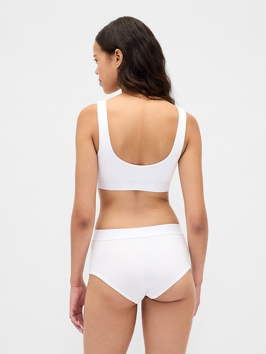 reggiseno a triangolo con logo gap in cotone elasticizzato biologico