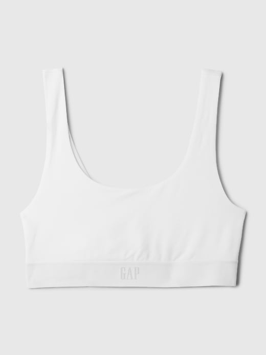 reggiseno a triangolo con logo gap in cotone elasticizzato biologico