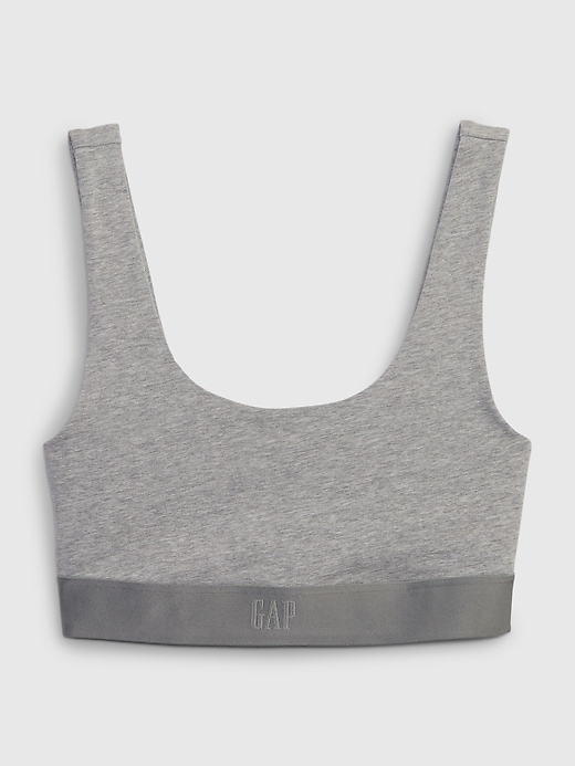 reggiseno a triangolo con logo gap in cotone elasticizzato biologico