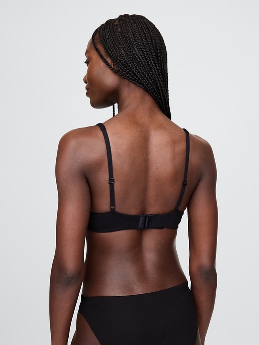 reggiseno senza fodera in cotone elasticizzato biologico