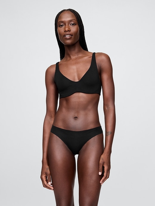 reggiseno senza fodera in cotone elasticizzato biologico