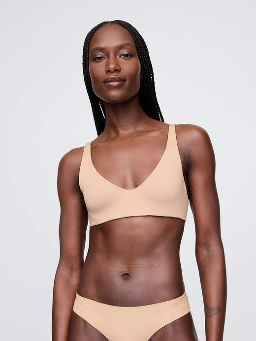 reggiseno senza fodera in cotone elasticizzato biologico