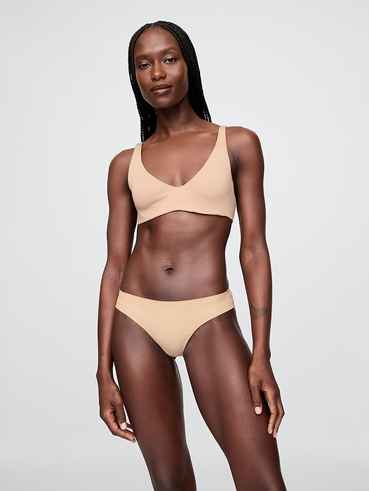 reggiseno senza fodera in cotone elasticizzato biologico