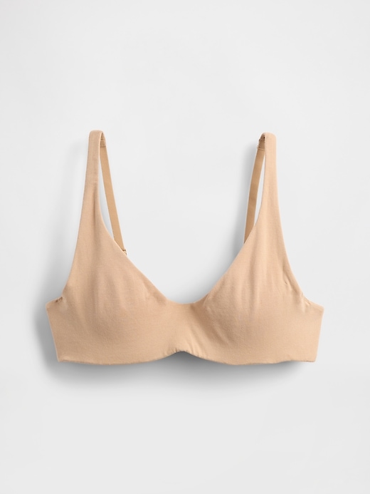 reggiseno senza fodera in cotone elasticizzato biologico
