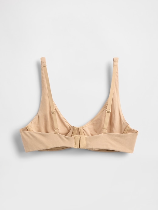 reggiseno senza fodera in cotone elasticizzato biologico