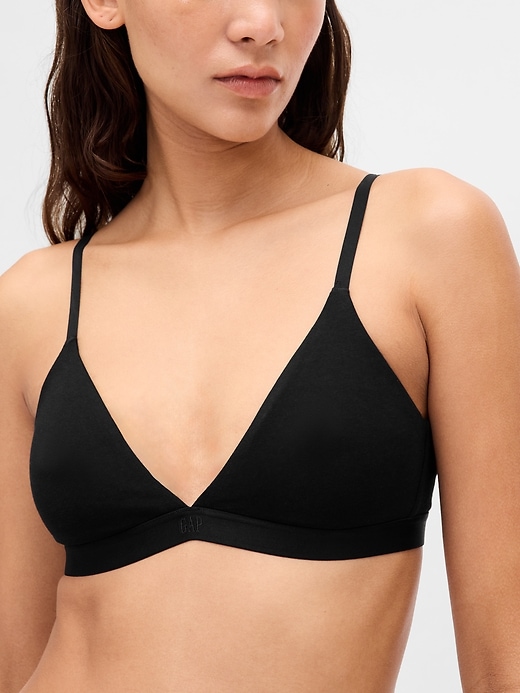 reggiseno triangolare in cotone elasticizzato biologico